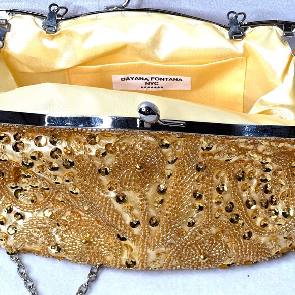 Beaded Sequin Design Evening Clutch - Picture 10 of 13